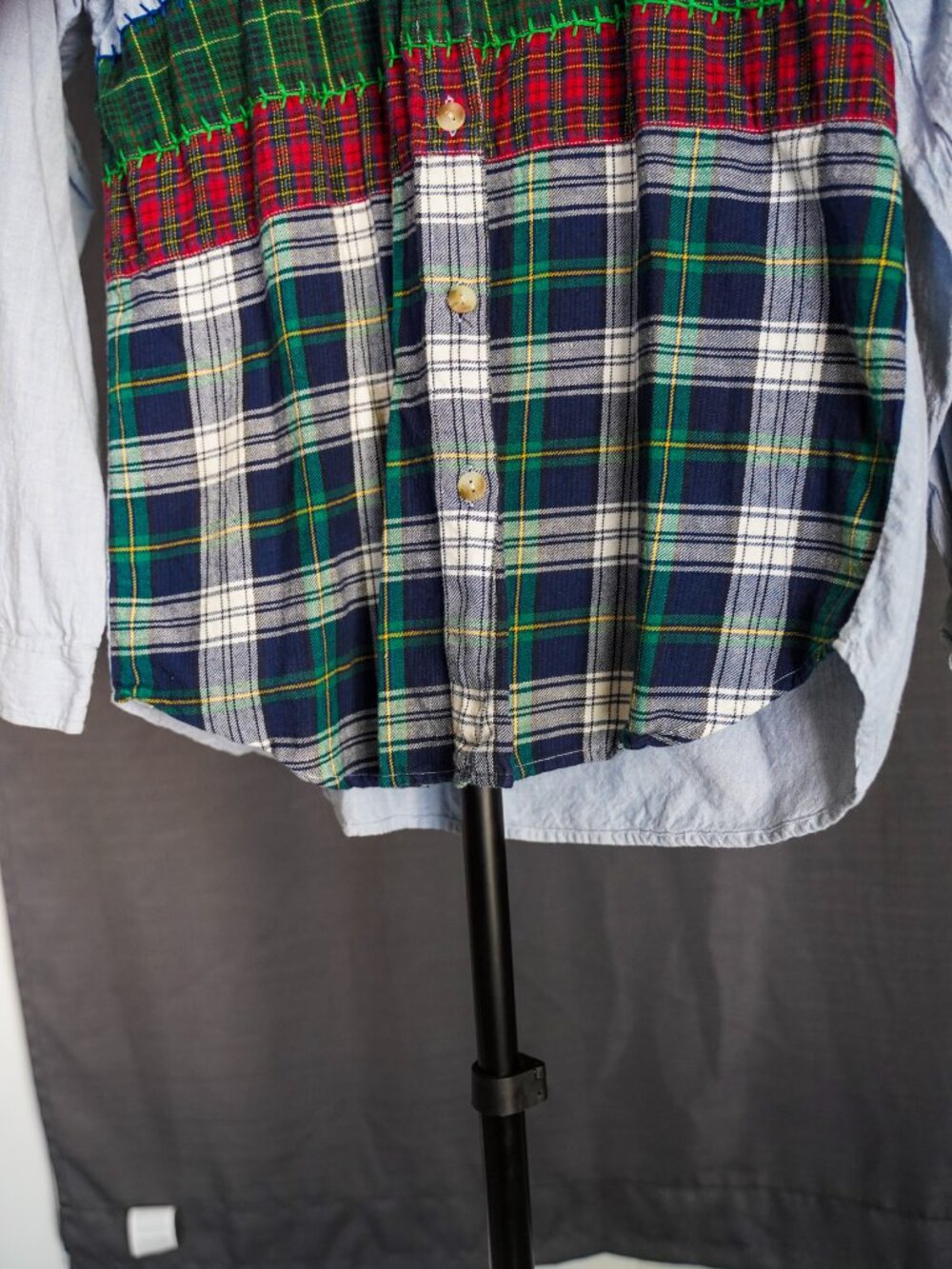 Vintage 90s The Disney Store Winnie The Pooh Patchwork Flannel Shirt Size Small - Picture 5 of 14